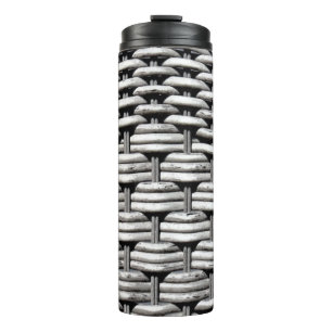Abstract and Stylish Grey Pattern  Thermal Tumbler