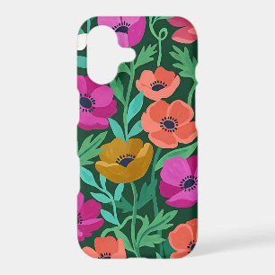 Abstract Anemones Butterflies iPhone Cases