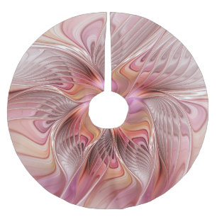 Abstract Angel Colourful Fantasy Fractal Art Brushed Polyester Tree Skirt
