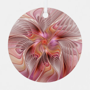 Abstract Angel Colourful Fantasy Fractal Art Metal Tree Decoration