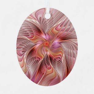 Abstract Angel Colourful Fantasy Fractal Art Metal Tree Decoration