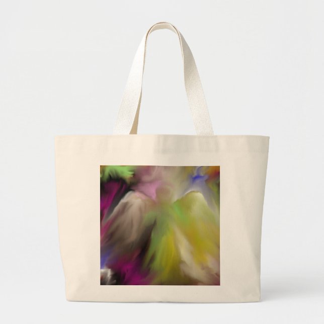 Abstract Angel Design Large Tote Bag (Front)