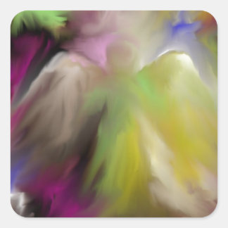 Abstract Angel Design Square Sticker