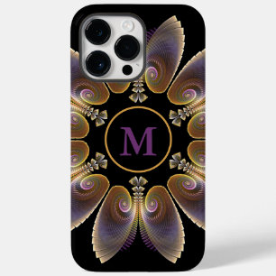 Abstract Angel Wings Mandala Fractal Monogram Case-Mate iPhone 14 Pro Max Case