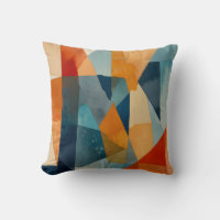 Abstract Angles of Blue and Orange
