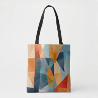 Abstract Angles of Blue and Orange