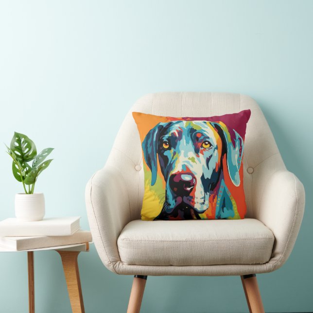 Abstract Animal, Great Dane Cushion (Chair)