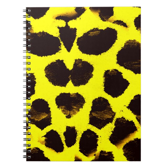 Abstract Animal Print Leopard Watercolor Notebook (Front)