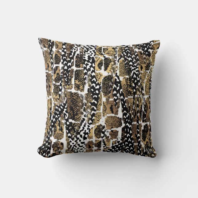 Abstract Animal Skin: Artistic Design Cushion (Front)