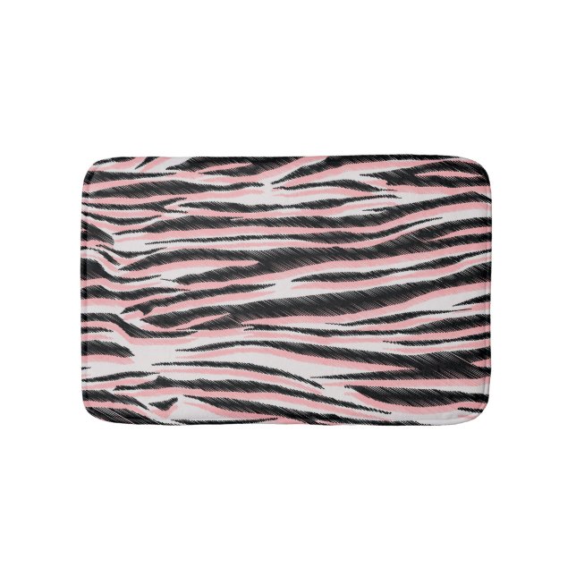 Abstract Animal Skin Seamless Print Bath Mat (Front)