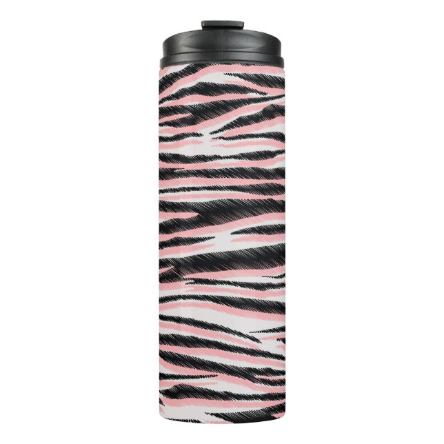 Abstract Animal Skin Seamless Print Thermal Tumbler (Front)