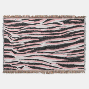 Abstract Animal Skin Seamless Print Throw Blanket