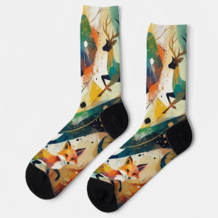 Abstract Animal Socks