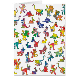 Abstract Animals Pattern Tiles