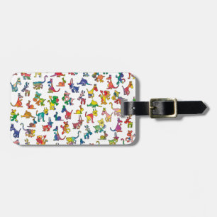 Abstract Animals Pattern Tiles Luggage Tag