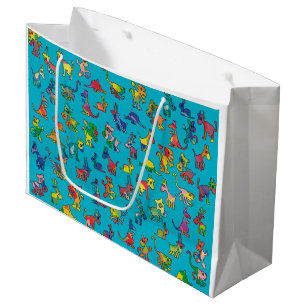 Abstract Animals Pattern + your backgr. & ideas Large Gift Bag