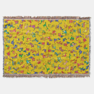 Abstract Animals Pattern + your idea Throw Blanket
