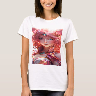 Abstract anime art of a magical girl T-Shirt