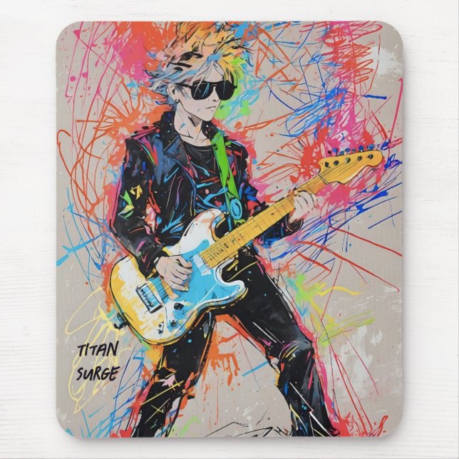 Abstract anime mouse pad (Front)