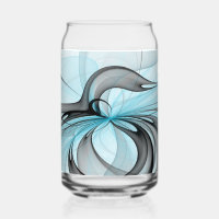 Abstract Anthracite Grey Blue Modern Fractal Art