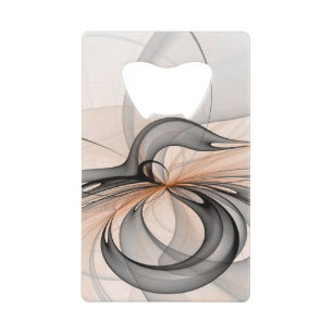 Abstract Anthracite Grey Sienna Modern Fractal Art