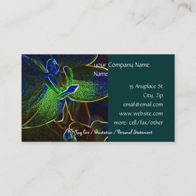 Abstract Anthura business card template (Front)