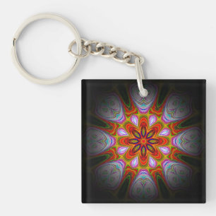 Abstract Antique Art-18434 Key Ring
