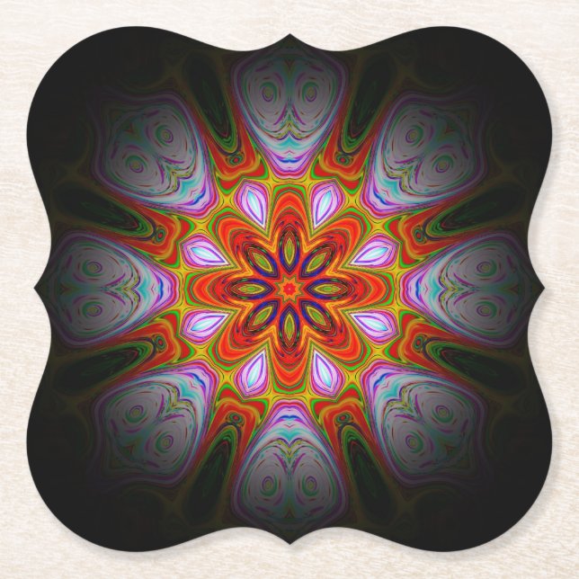 Abstract Antique Art-18434 Paper Coaster (Front)