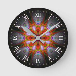 Abstract Antique Art-18434 Round Clock