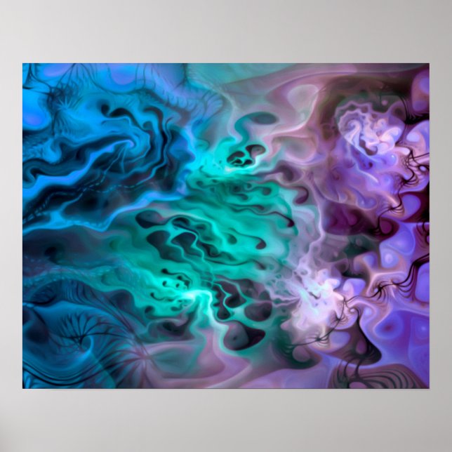 Abstract Apophysis Fractal I Poster (Front)