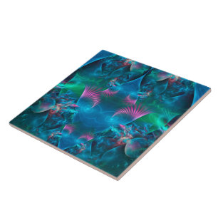 Abstract Apophysis Fractal III Ceramic Tile