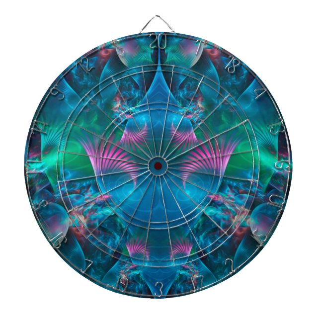 Abstract Apophysis Fractal III Dartboard (Front)