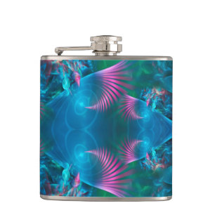 Abstract Apophysis Fractal III Hip Flask