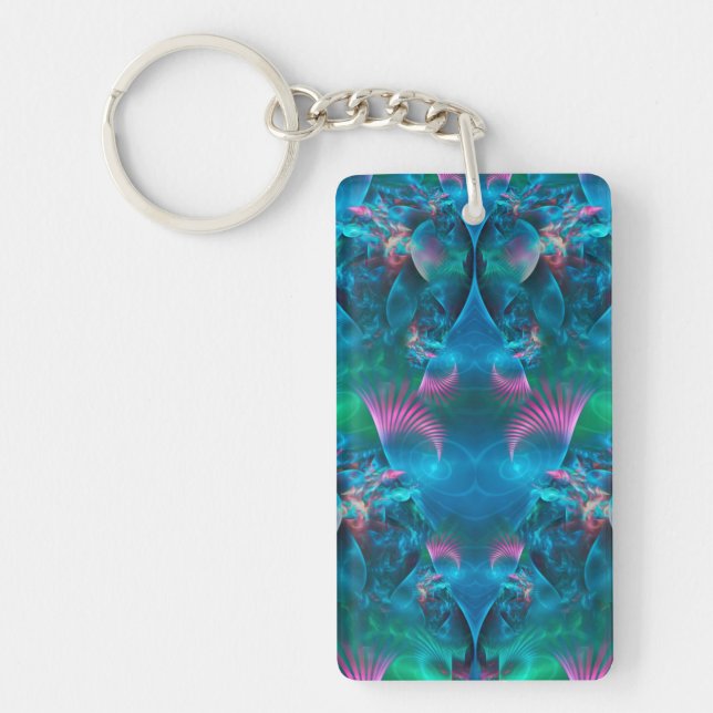 Abstract Apophysis Fractal III Key Ring (Front)