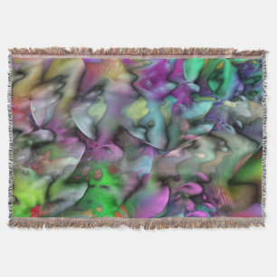 Abstract Apophysis Fractal IV + your idea Throw Blanket