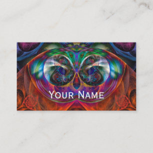 Abstract Apophysis Fractal Owl I + your text Business Card