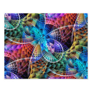 Abstract Apophysis Fractal X Photo Print