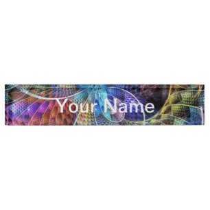Abstract Apophysis Fractal X + your text Nameplate