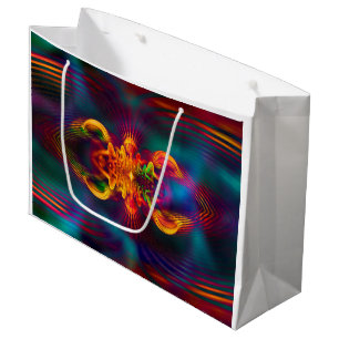 Abstract Apophysis Fractal XI + your idea Large Gift Bag