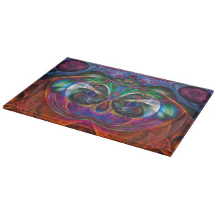 Abstract Apophysis Owl I Cutting Board