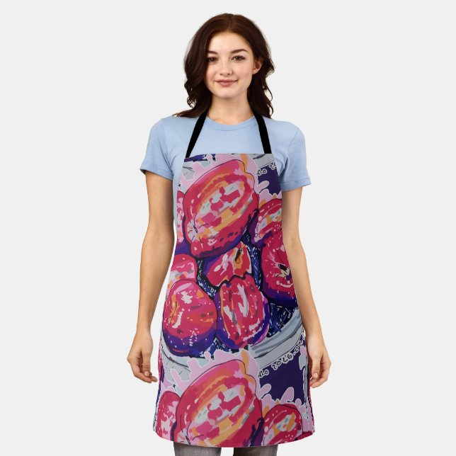 Abstract Apples Apron (Worn)