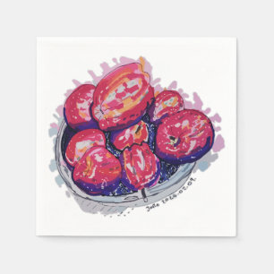 Abstract Apples Napkin