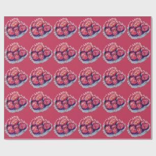 Abstract Apples Wrapping Paper