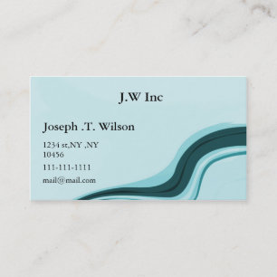 abstract aqua Business Cards