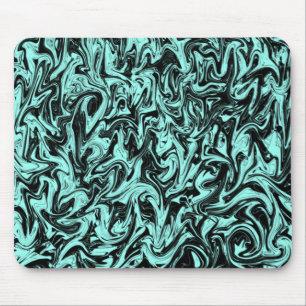 Abstract Aqua Mouse Pad