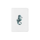 Abstract aqua seahorse