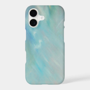 Abstract aqua teal acrylic painting iPhone 7 case
