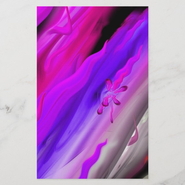 Abstract aquarelle stationery (Front)