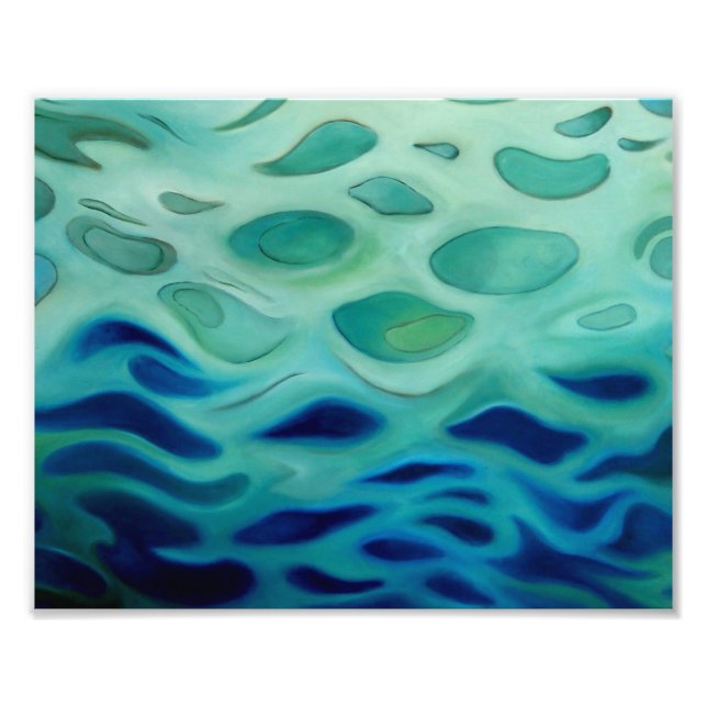 Abstract Aquatic and Fluid Photo Print (Front)