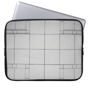Abstract architecture contemporary laptop sleeve